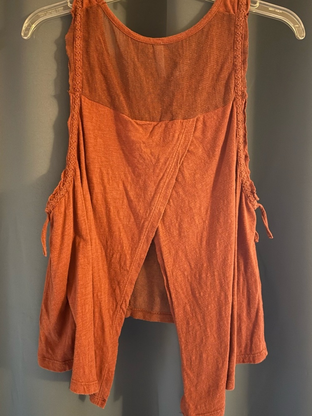 Free People Boho Rust Beaded Top – XS (vintage-inspired) - Picture 2 of 5